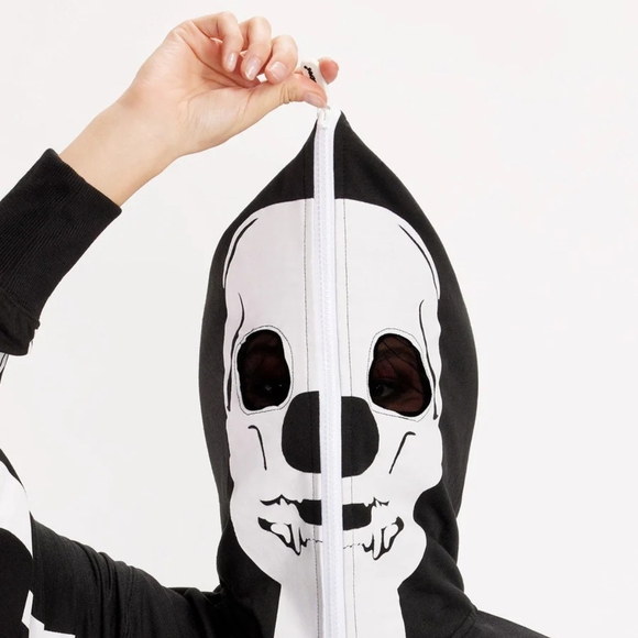 SOLD - Tipsy Elves Skeleton Jumpsuit/Onesie, NWT, Unisex Adult, XL - Picture 4 of 12